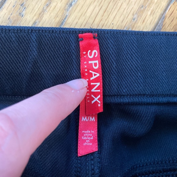 Spanx Black Jean-Ish Ankle Leggings Size M - Picture 5 of 7